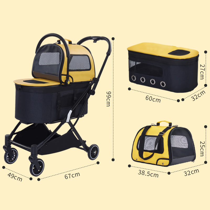 Fashionable Pet Stroller Trolley for Small Dogs and Cats Outdoor