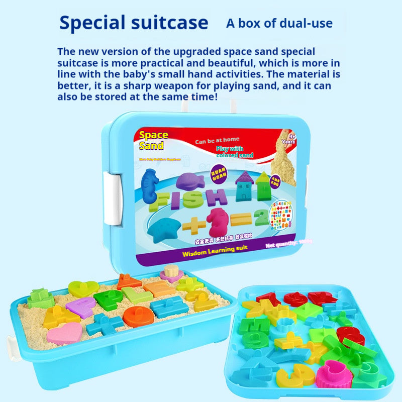 Space Sand Learning Set - Magical Colored Sand Educational Toys