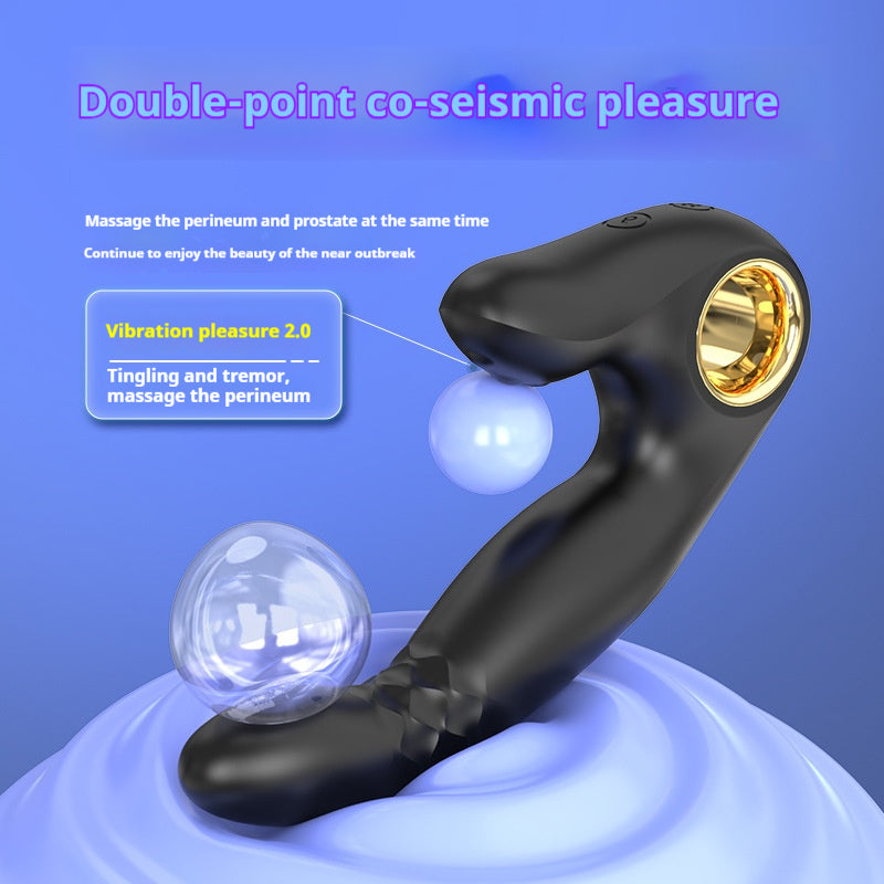 S460 Imitation Shack Ring Vibrating Prostate Massager - Adult Sex Toy