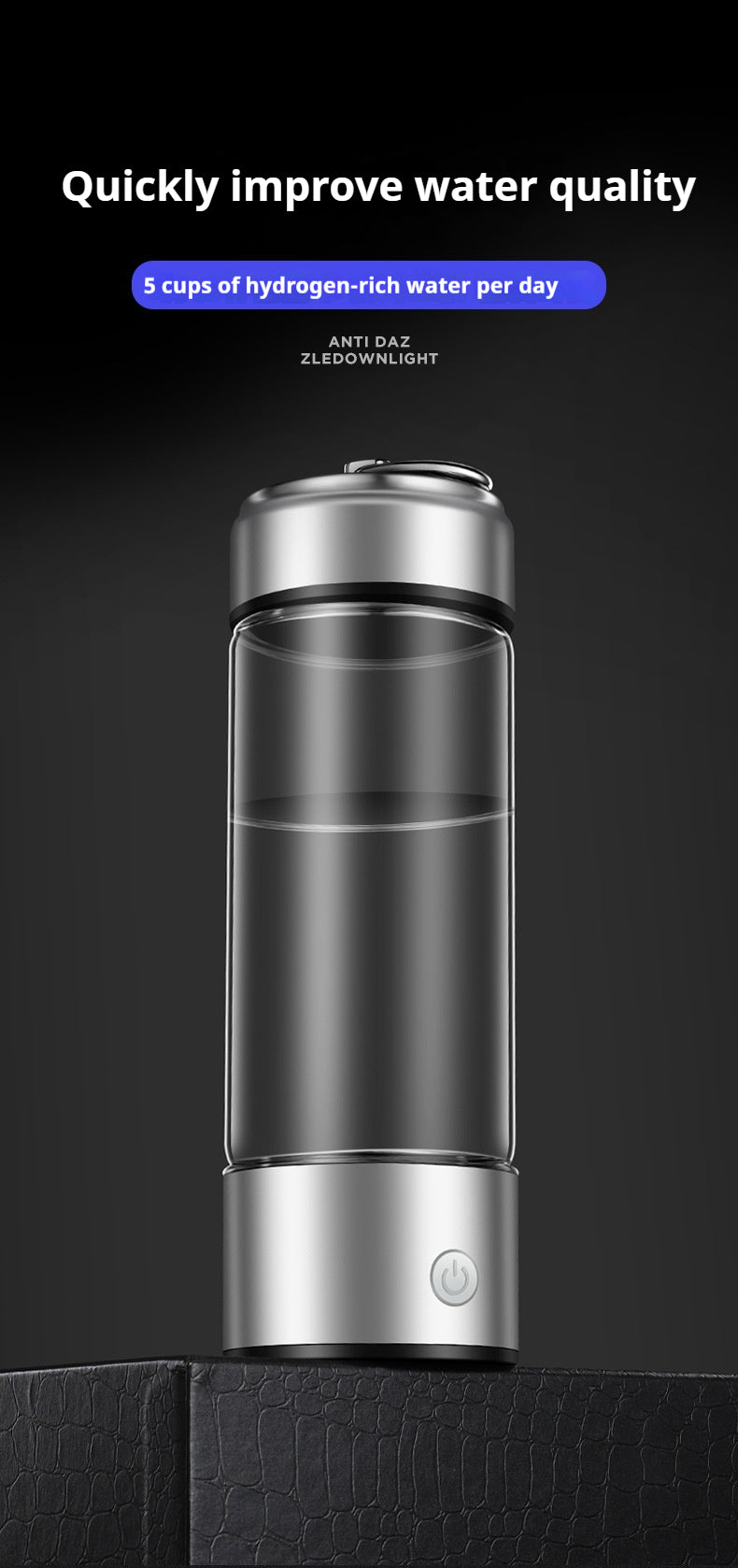 304 Stainless Steel Hydrogen-Rich Water Cup - Small Molecule Electrolysis