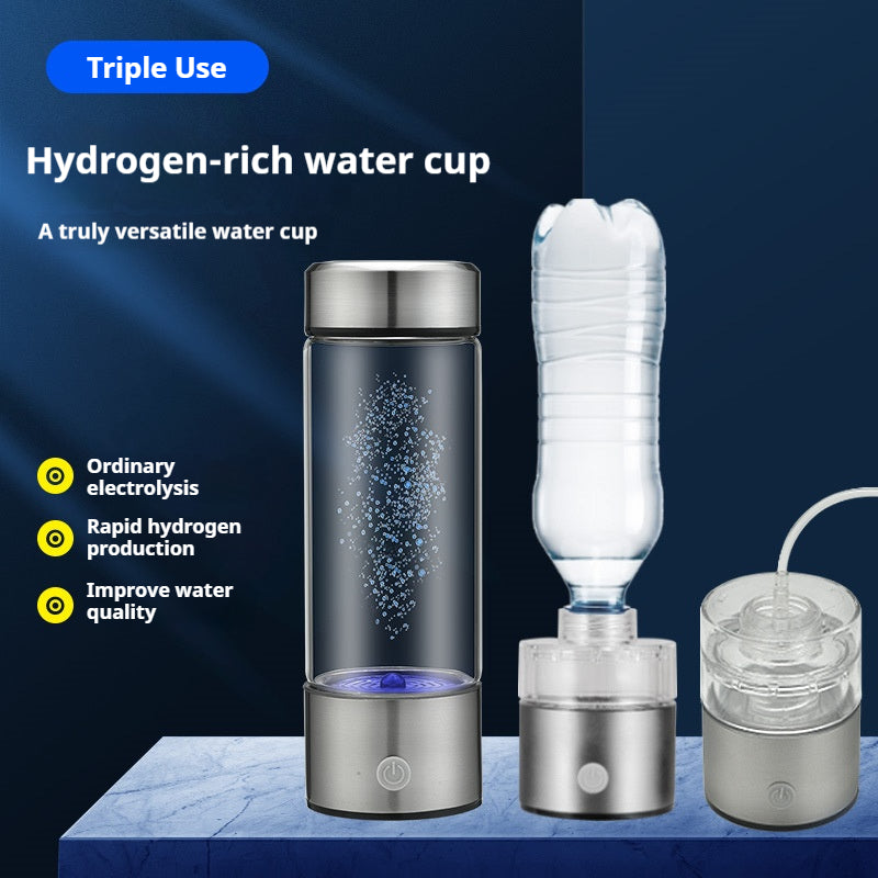 Premium Hydrogen Water Generator - 450ML Electrolysis Hydrogen-Rich Water Cup | Business Style