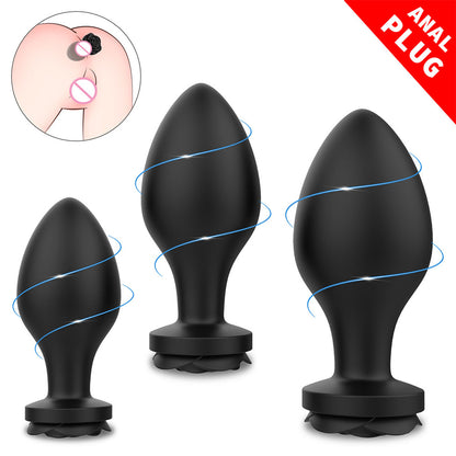 Rosa 3pcs/set Silicone Rose Anal Plug Toy for Mens & Womens