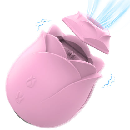 Rose Tongue Vibrator Sex Toys for Women - Silicone & ABS
