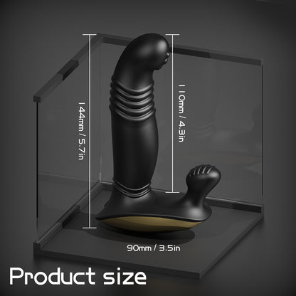 Remote Control 6 Patterns Thrusting Anal Vibrator - Male Prostate Massager