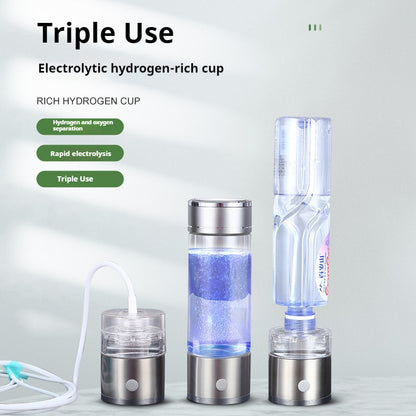 Hydrogen Water Bottle - High Concentration Steel Color Hydrogen-Rich Bottle | 350ML