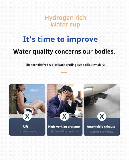 Super Saturated Hydrogen-Rich Water Cup | H2 Improve Sub-Health