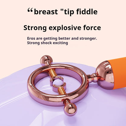 Dual Breast Clamps Female Vibrator -Vibrating Erotic Toy | Premium Silicone & ABS