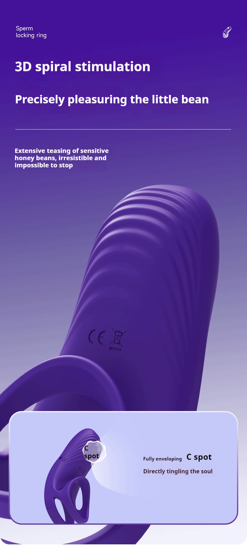 Premium Dual Ring Vibrating Cock Ring - Remote Controlled