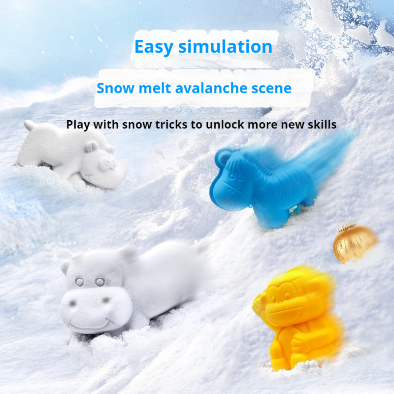 SPACE SAND Artificial Snow Clay Play Set - Animal Wonderland