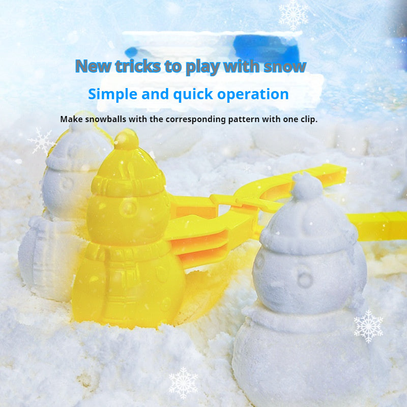SPACE SAND Kids' Fake Snow Clay Toy Set - Snowman Treats