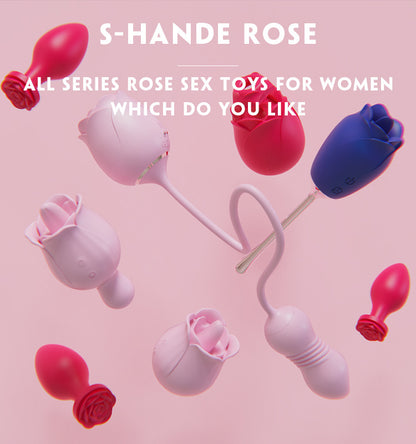 Rose Tongue Vibrator Sex Toys for Women - Silicone & ABS