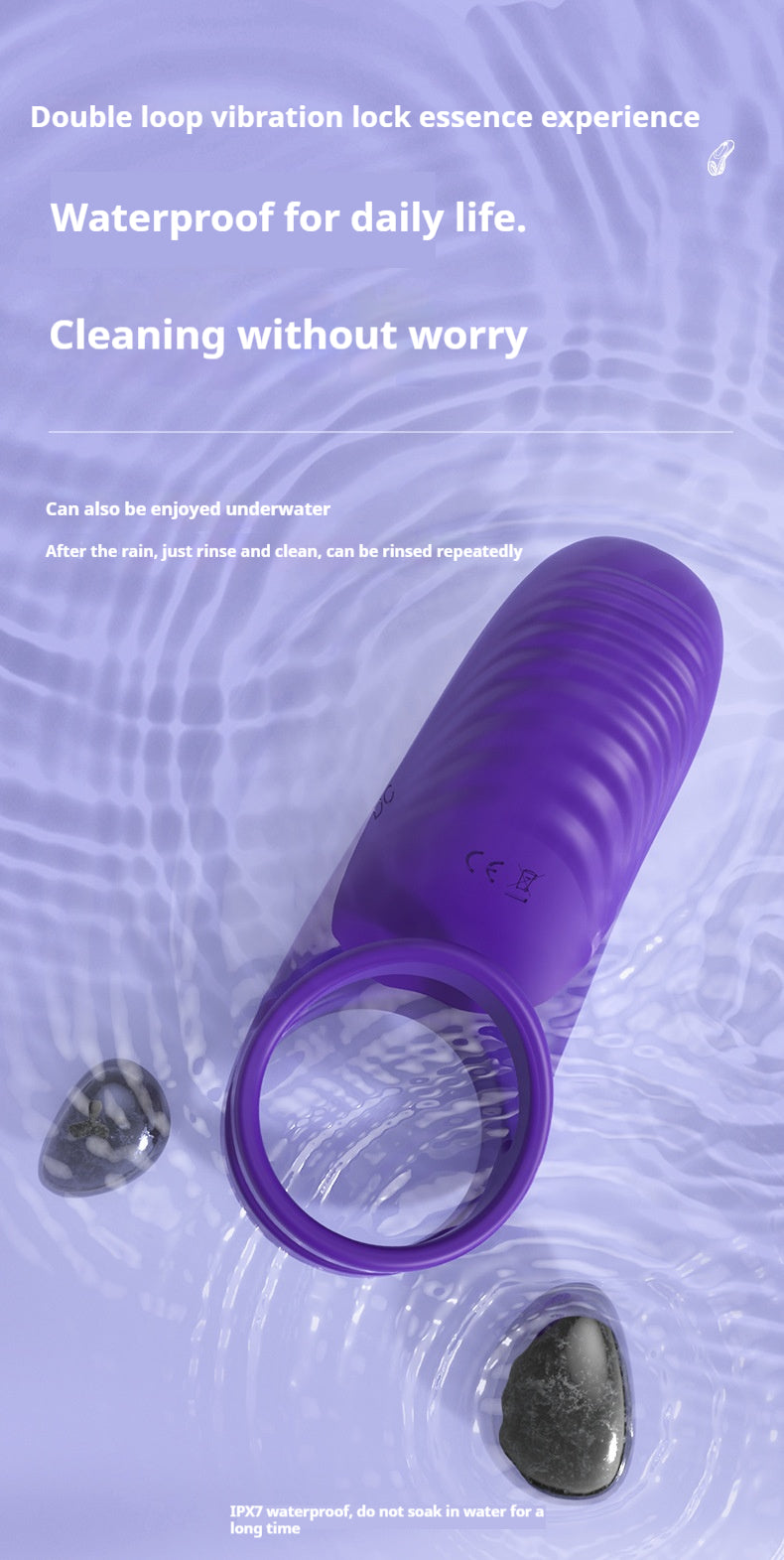 Premium Dual Ring Vibrating Cock Ring | Remote Control | Anti-Ejaculation
