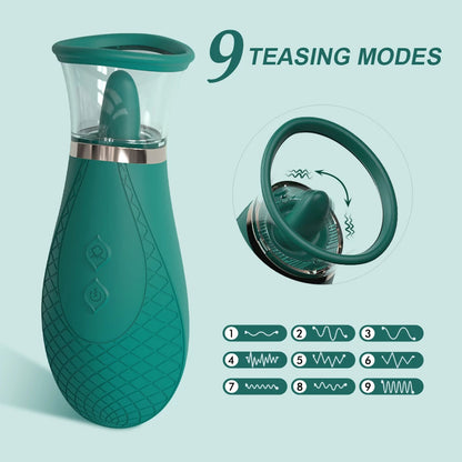 Sucking Vibrator for Women - 9 Vibrating Modes Sexy Toy