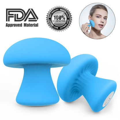 S060 USB Rechargeable Mushroom Facial Massager Stick - Female
