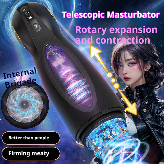 Electric Automatic Telescopic Rotating Male Masturbator