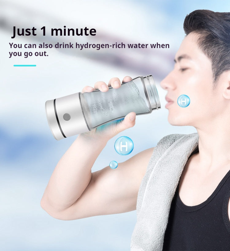 Intelligent Leather-Packaged Hydrogen-rich Water Bottle with Vent Holes