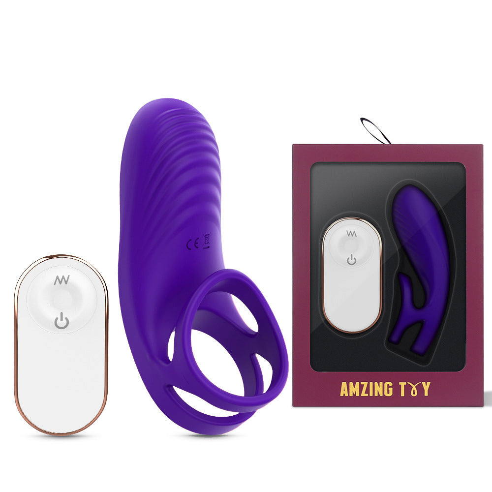 Premium Dual Ring Vibrating Cock Ring - Remote Controlled