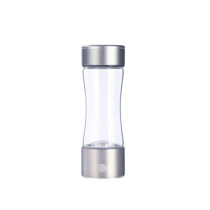Smart Dual Use Hydrogen Water Cup - 400ml Silver Business Style