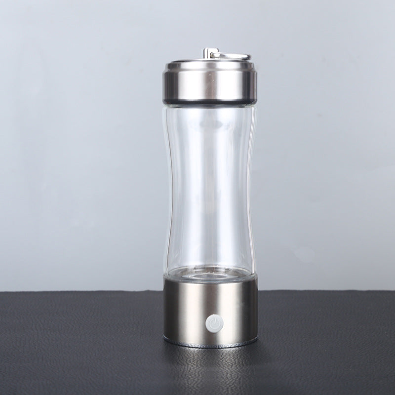 Smart Triple Use Hydrogen Water Cup - 400ml Silver - Home & office