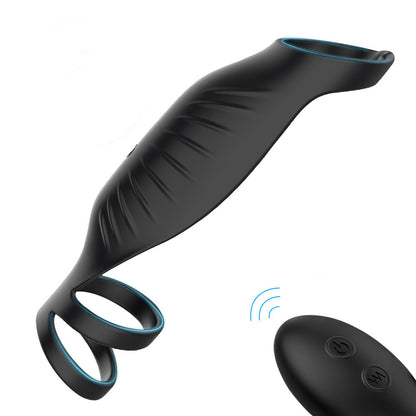 Silicone Cock Ring Vibrating Penis Exerciser | Remote Control