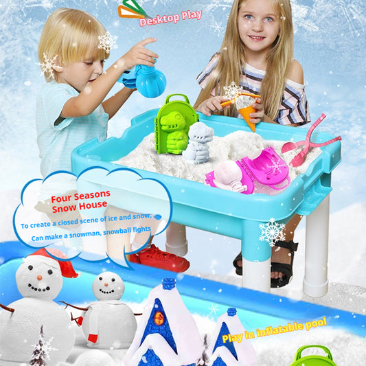 SPACE SAND Kids' Snowball Fight Mold Toy Set
