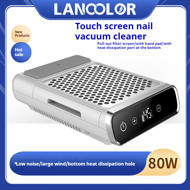 Rechargeable Low Noise Japanese Manicure Vacuum Cleaner - 80W High Power