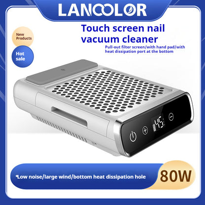 Rechargeable Low Noise Japanese Manicure Vacuum Cleaner - 80W High Power
